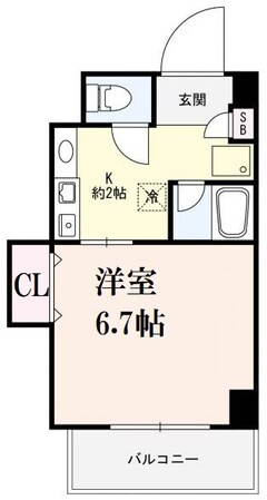 西宮駅 徒歩8分 5階の物件間取画像